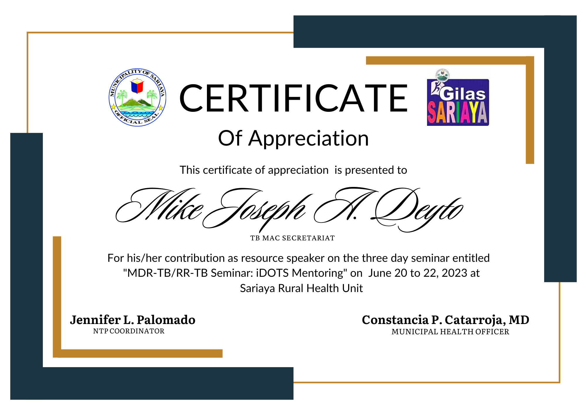 Certificate Design